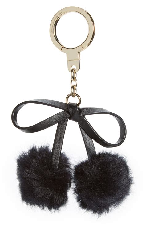 faux fur bag charm 